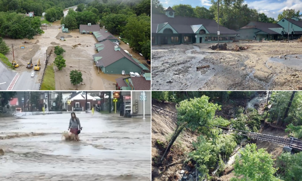 Ludlow, Vermont Scenes Of Flooding & Aftermath Weather Traker