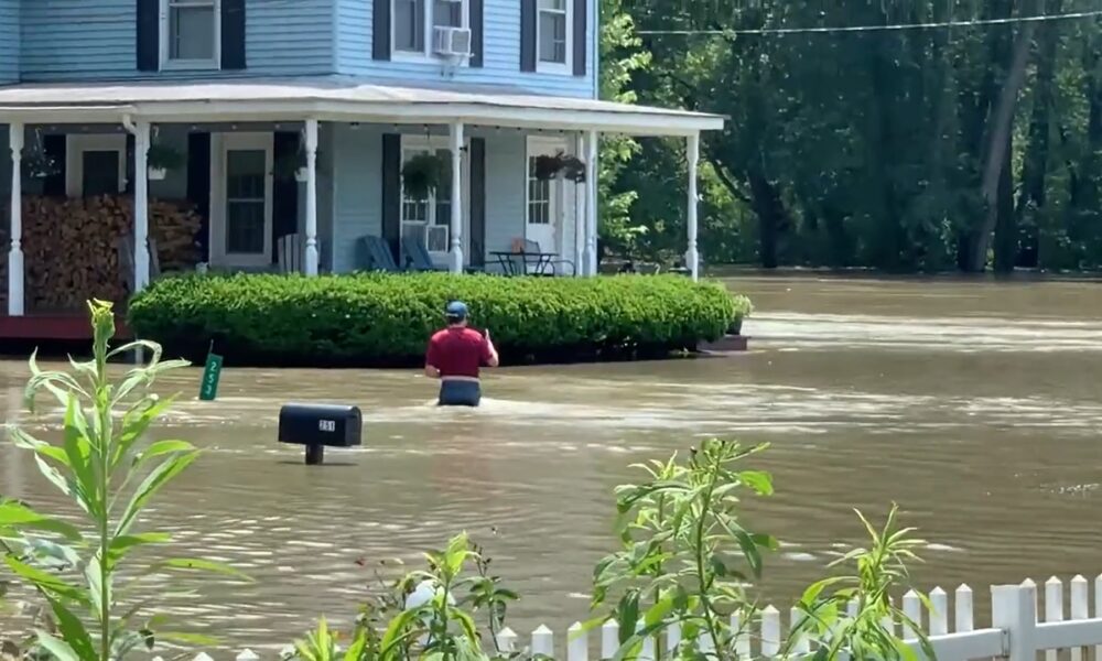 Severe Flooding Sees Residents Wading Through Water in Richmond, VT ...